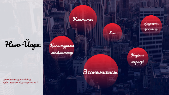 Нью-Йорк by Диана Досумбай on Prezi