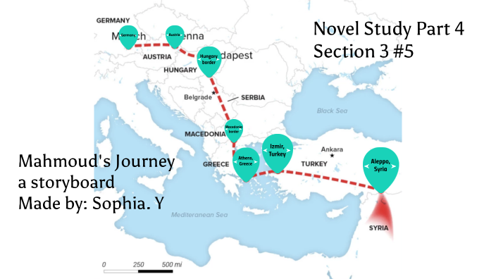 mahmoud's journey map refugee