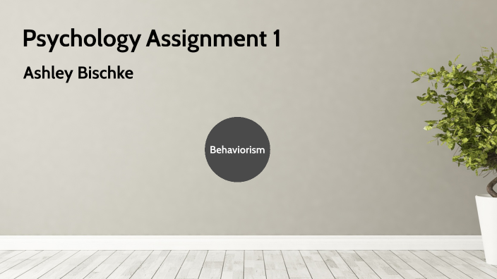 your psychology assignment is to observe and list the behaviors