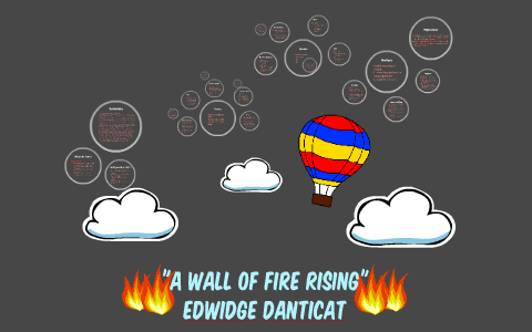 a wall of fire rising
