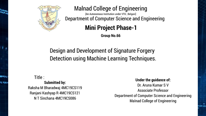 Design and Development of Signature Forgery Detection using Machine ...