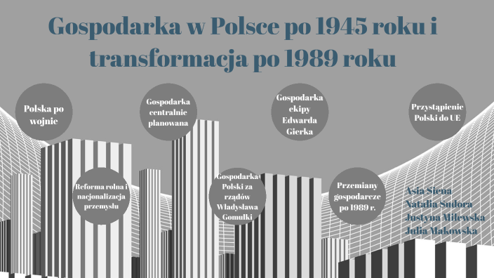 Gospodarka W Polsce Po 1945 I Transformacja Po 1989 By Asia Siena On Prezi