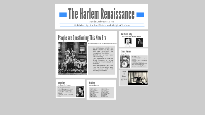 The Harlem Renaissance by on Prezi