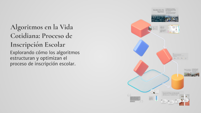 Algoritmos en la Vida Cotidiana: Proceso de Inscripción Escolar by ...