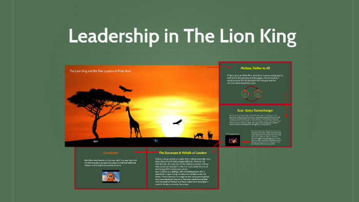 Leadership in the Lion King by Jessie Crosby on Prezi