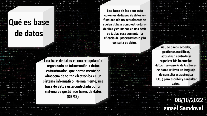 CONCEPTOS BÁSICOS BASES DE DATOS by ismael sandoval on Prezi