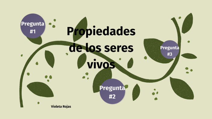 Las propiedades de los seres vivos by VIOLETA PENIEL ROJAS ZAPATA on Prezi