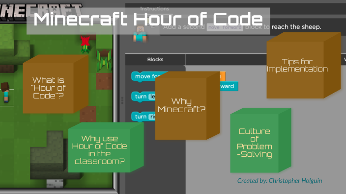 Minecraft Hour of Code by Christopher Holguin on Prezi