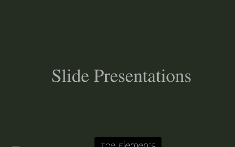 Designing Slide Presentations by Ashley Feldman