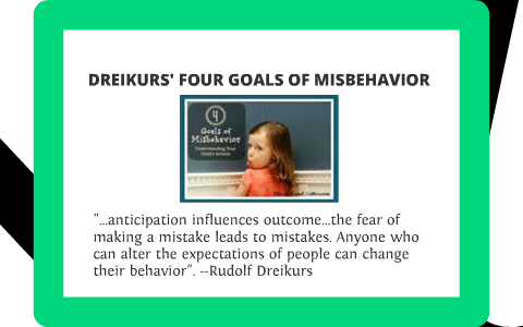 Mistaken Goals Of Behavior Chart