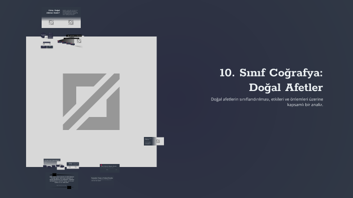 10. Sınıf Coğrafya: Doğal Afetler by Süleyman Savaş on Prezi