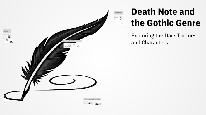 Gothic Font Death Note Death Note and the Gothic Genre by Matei Mm on Prezi