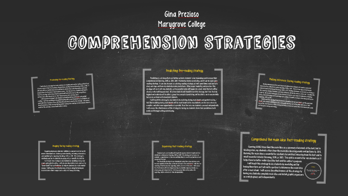 Comprehension Strategies by Gina Marie on Prezi