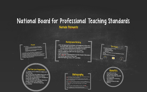 National Board for Professional Teaching Standards by Natalie Piemonte ...