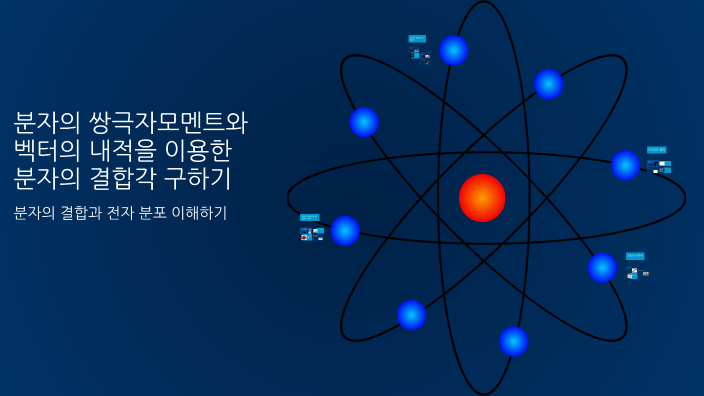 분자의 쌍극자모멘트와 벡터의 내적을 이용한 분자의 결합각 구하기 by 현성 최 on Prezi