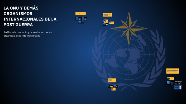 LA ONU Y DEMÁS ORGANISMOS INTERNACIONALES DE LA POST GUERRA by Jonathan
