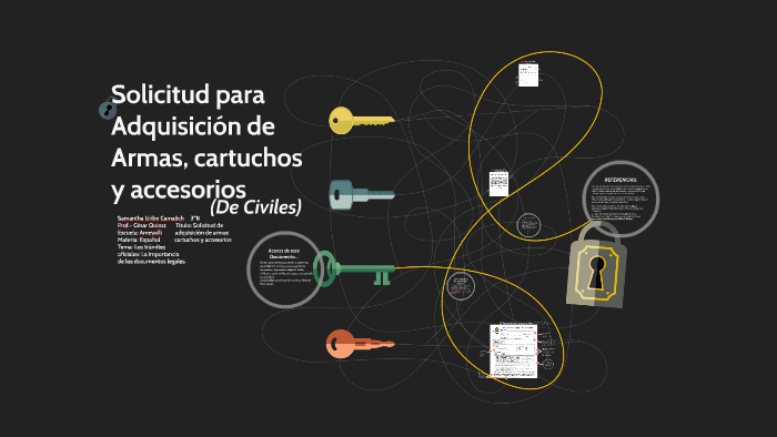 Solicitud para Adquisición de Armas, cartuchos y accesorios by Samantha