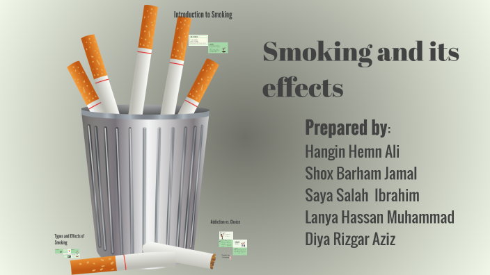 Smoking and Its Effects by Shox Barham on Prezi
