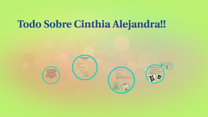 Todo Sobre Cinthia Alejandra!! by tania quinones on Prezi