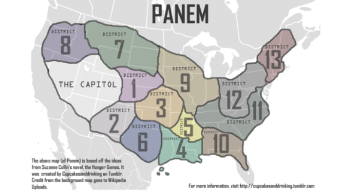 all the districts in hunger games