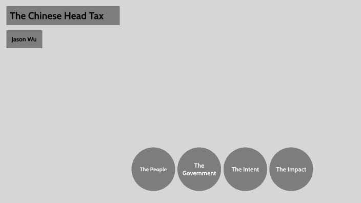 The Chinese Head Tax by Jason Wu on Prezi