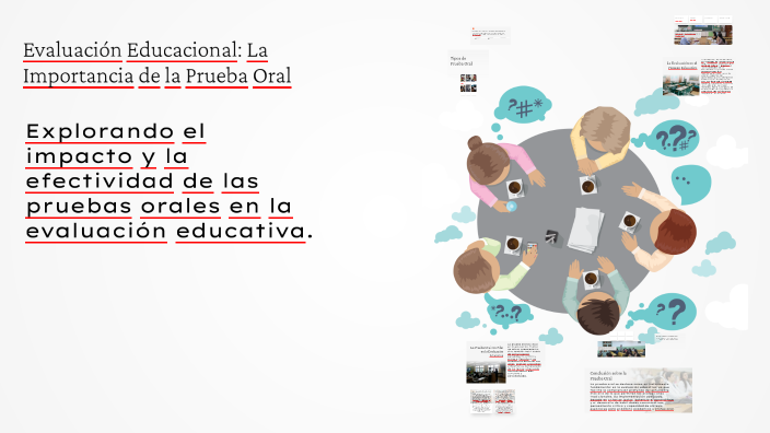 Evaluación Educacional: La Importancia de la Prueba Oral by Osvaldo ...
