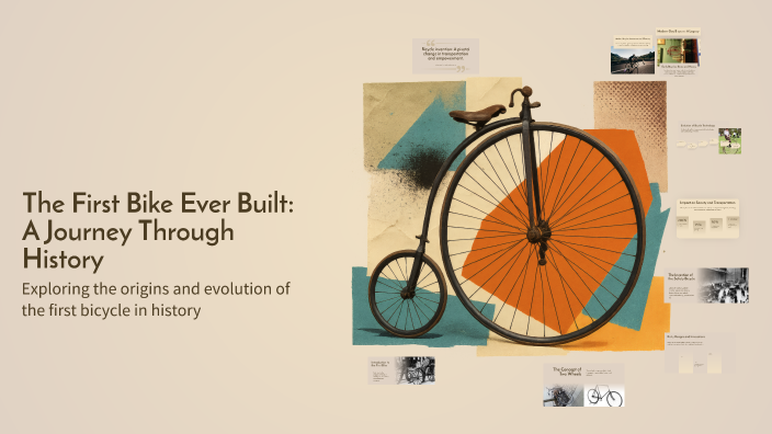 The First Bike Ever Built: A Journey Through History by Victoria Smith ...