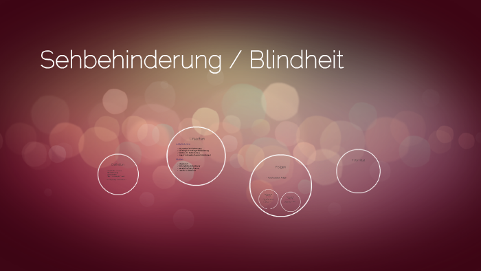 Sehbehinderung / Blindheit By Cindy Vonnahme On Prezi