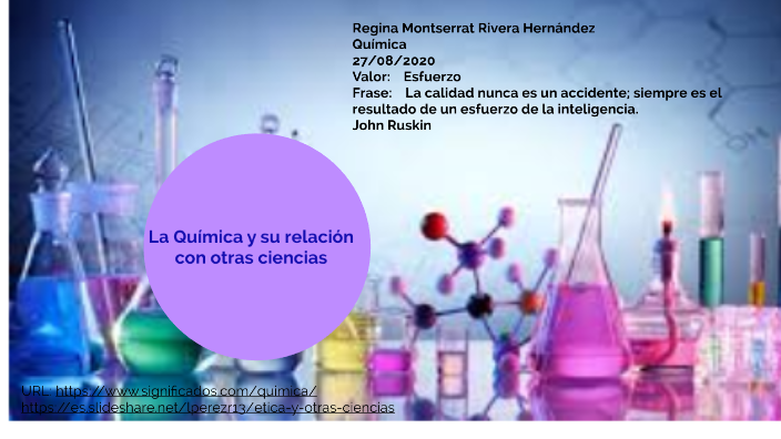 La química y su relación con otras ciencias by REGINA MONTSERRAT RIVERA ...