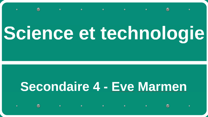 examen ministère science et technologie secondaire 4