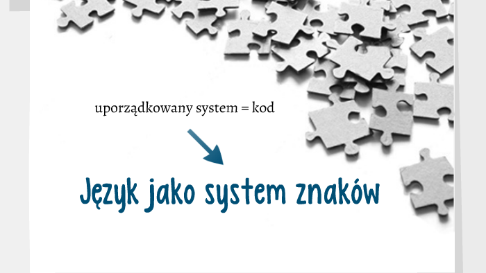 Język jako system znaków by Agnieszka Szymanska on Prezi