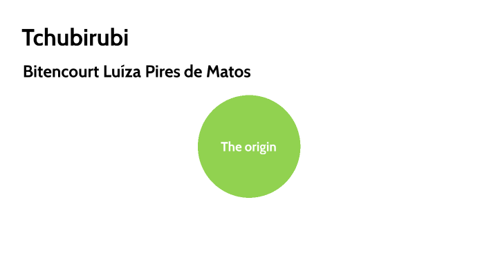 tchubirubi by Luíza Pires de Matos Bitencourt on Prezi Next