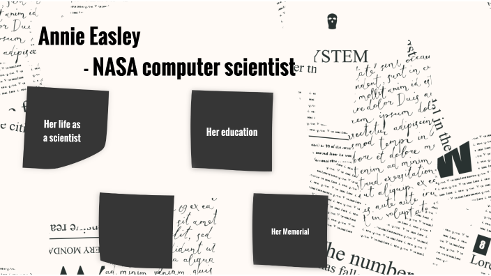 Annie Easley BHM poster by Amara Lavelle on Prezi