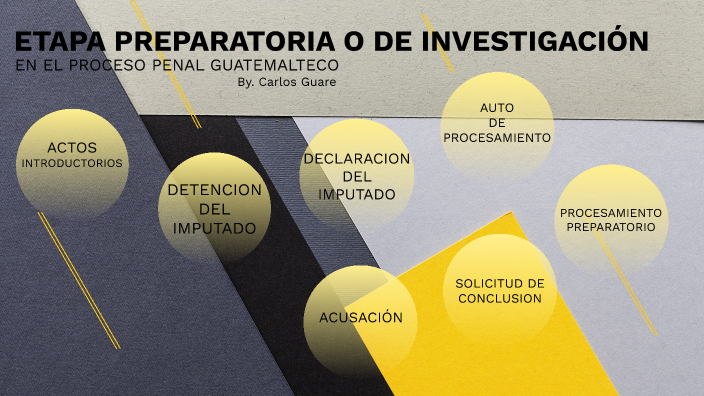 ETAPA PREPARATORIA DEL PROCESO PENAL GUATEMALTECO by Carlos Guare on Prezi