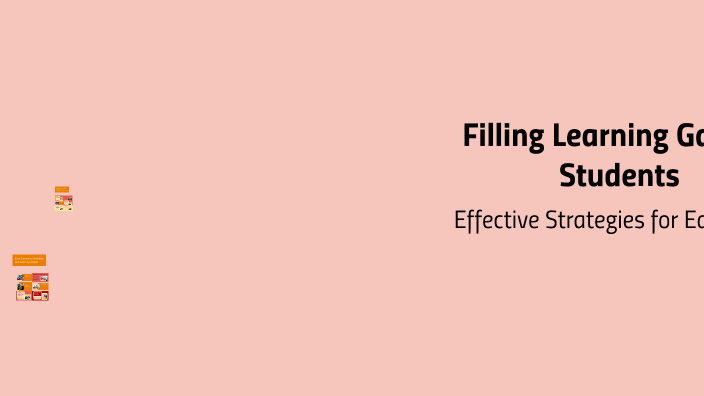 Fill Learning Gaps Filling Learning Gaps in Students by MANEESHA POGABANDIGARI on Prezi