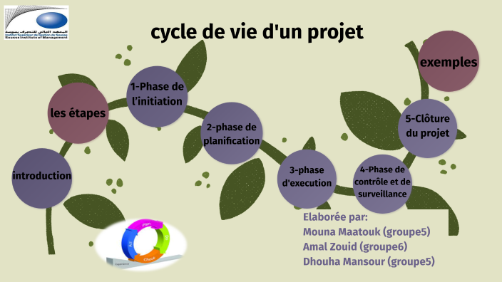 cycle de vie d'un projet by maatouk mouna on Prezi