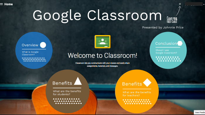 make a ppt presentation on topic google classroom and its opportunities