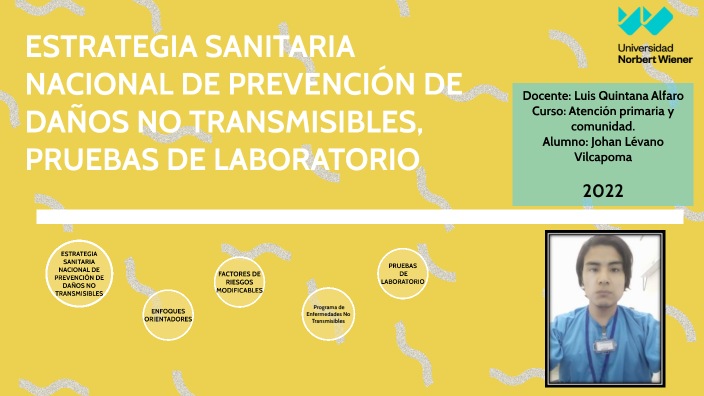 Estrategia Sanitaria Nacional De Prevención De Daños No Transmisibles ...