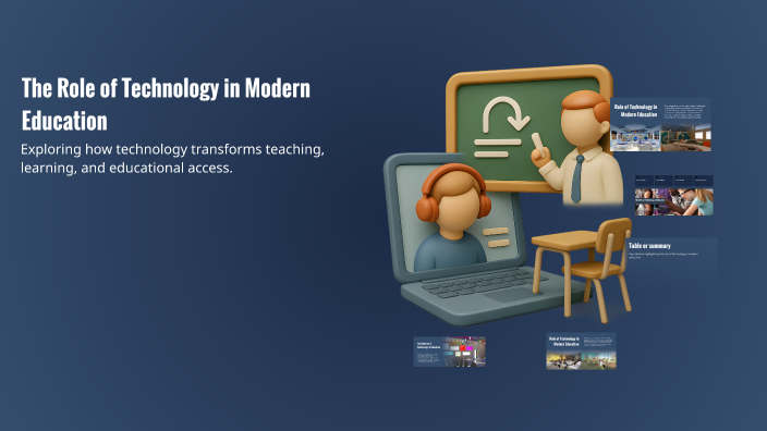 The Role of Technology in Modern Education by Manahil Fatima on Prezi