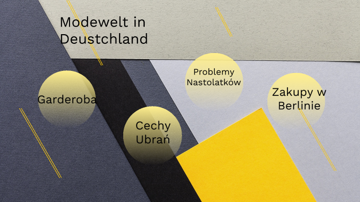 Sprawdzian Z Działu Modewelt In Deutschland