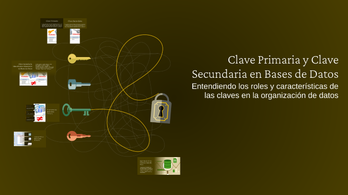 Clave Primaria y Clave Secundaria en Bases de Datos by FRANKLIN