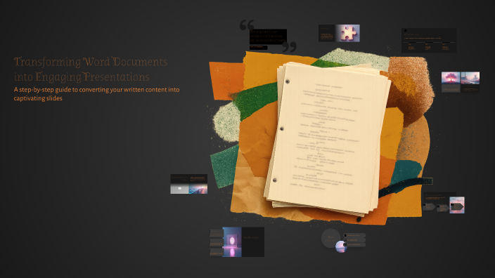Transforming Word Documents into Engaging Presentations by Josh Pretty ...