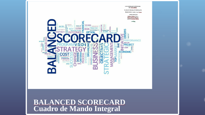 BALANCED SCORECARD by Wilson Enrique on Prezi