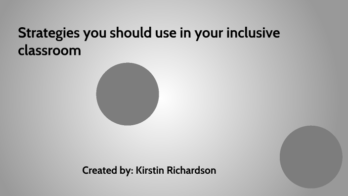 Strategies you should use in your inclusive classroom by Kirstin ...