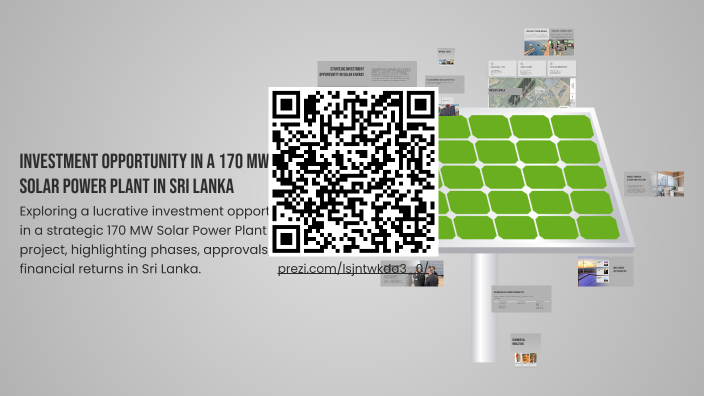 Investment Opportunity in a 170 MW Solar Power Plant in Sri Lanka by c ...