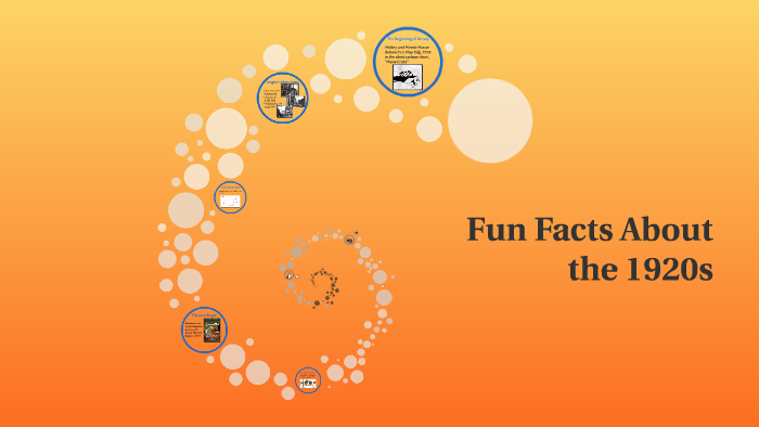 Fun Facts About the 1920s by Shannon Joyce on Prezi