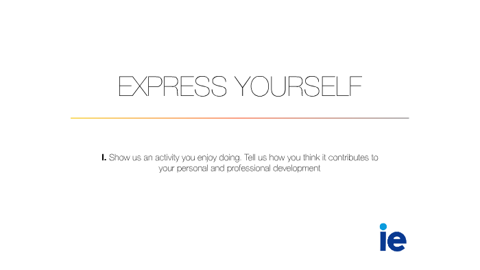 ie express yourself essay