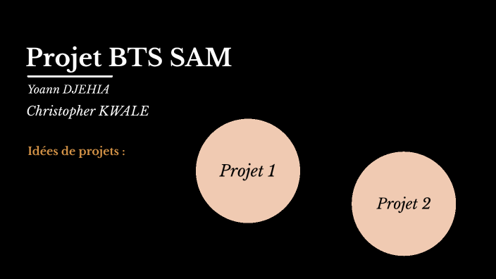 Projet BTS SAM by Yoann Djehia on Prezi