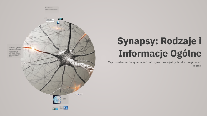 Synapsy: Rodzaje i Informacje Ogólne by Nikola Zając on Prezi