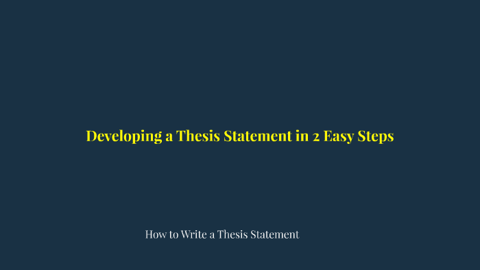 How to Write a Thesis Statement by Kelsey Castle on Prezi